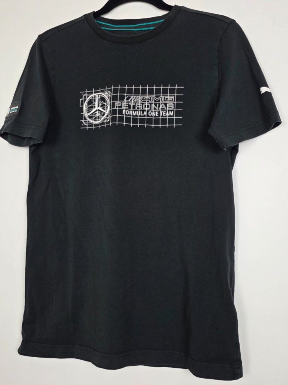Puma Mercedes AMG Petronas Formula One F1 Racing Mens Small Short Sleeve T Shirt